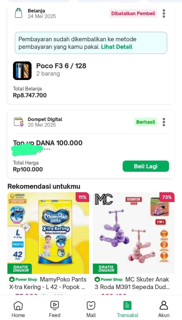 retur barang tokopedia
